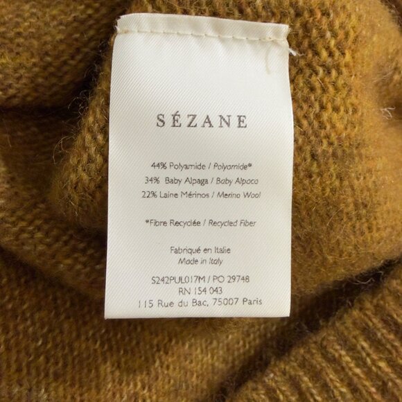 Sézane Samuel JumperMustard Knit Sleeveless Sweater Vest XXL - Picture 4 of 11